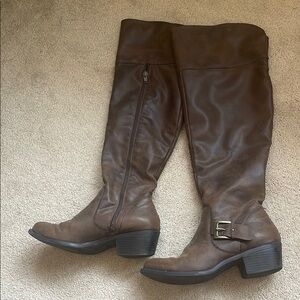 Brown Knee-High Women's Boots